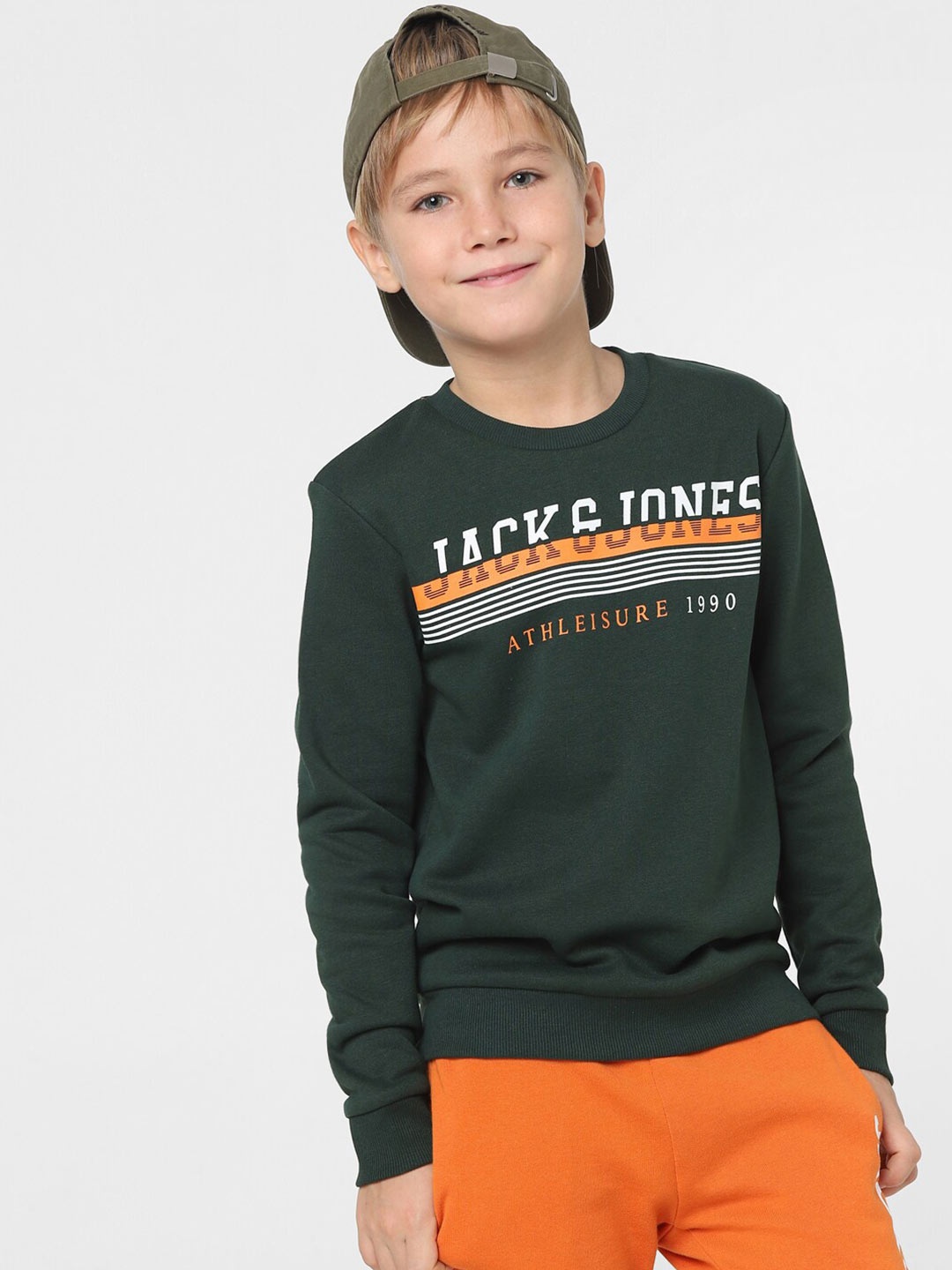 

Jack & Jones Junior Boys Green Printed Sweatshirt