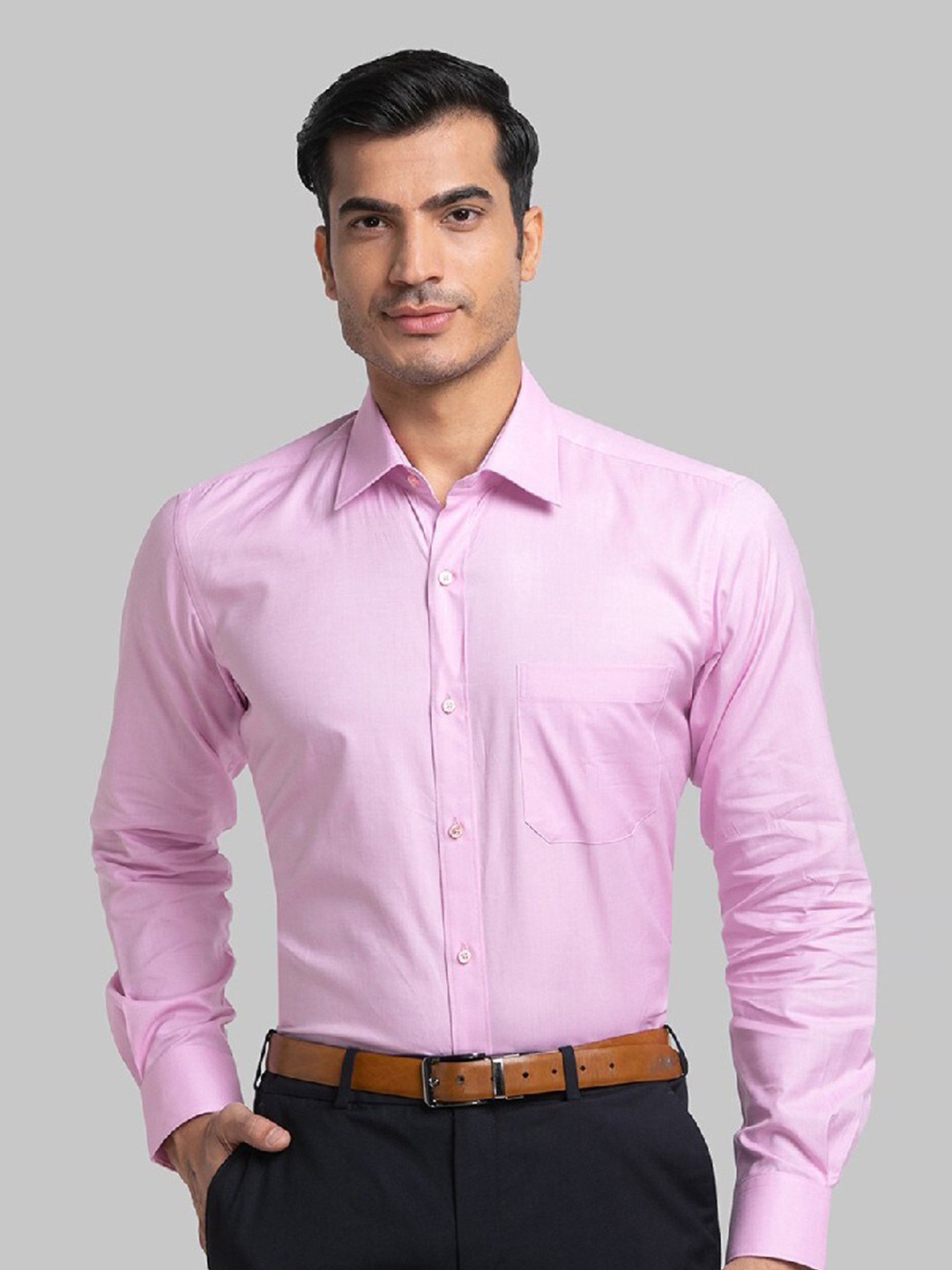 

Raymond Regular Fit Formal Shirt, Pink