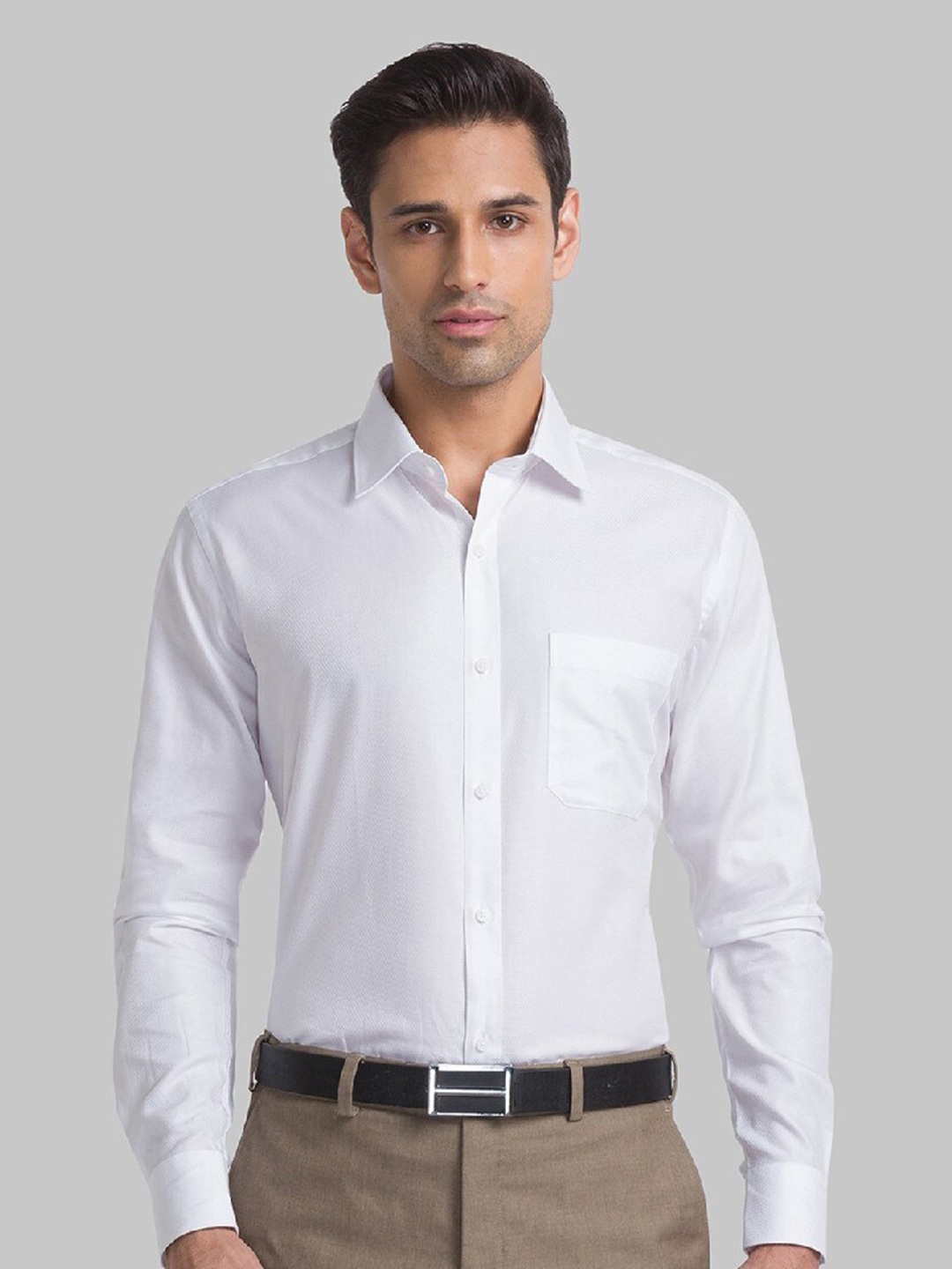 

Raymond Men White Pure Cotton Formal Shirt