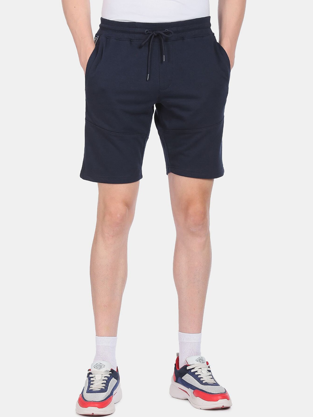 

U S Polo Assn Men Blue Outdoor Sports Shorts