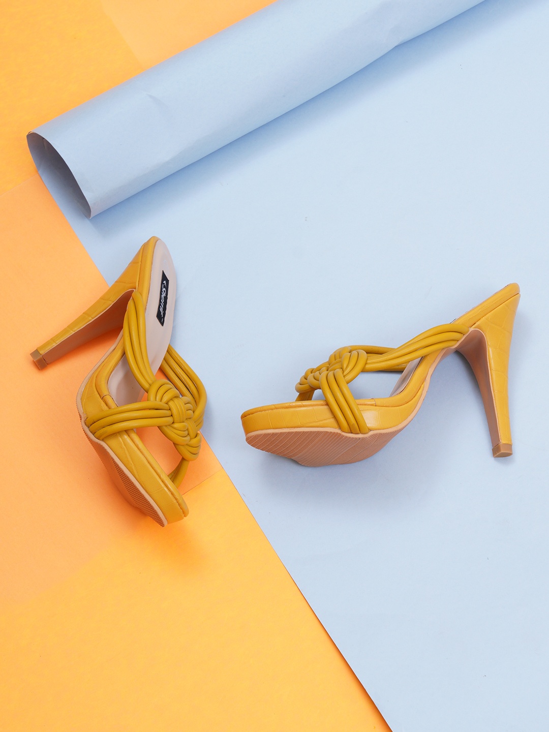 

Sherrif Shoes Women Yellow Party Heels