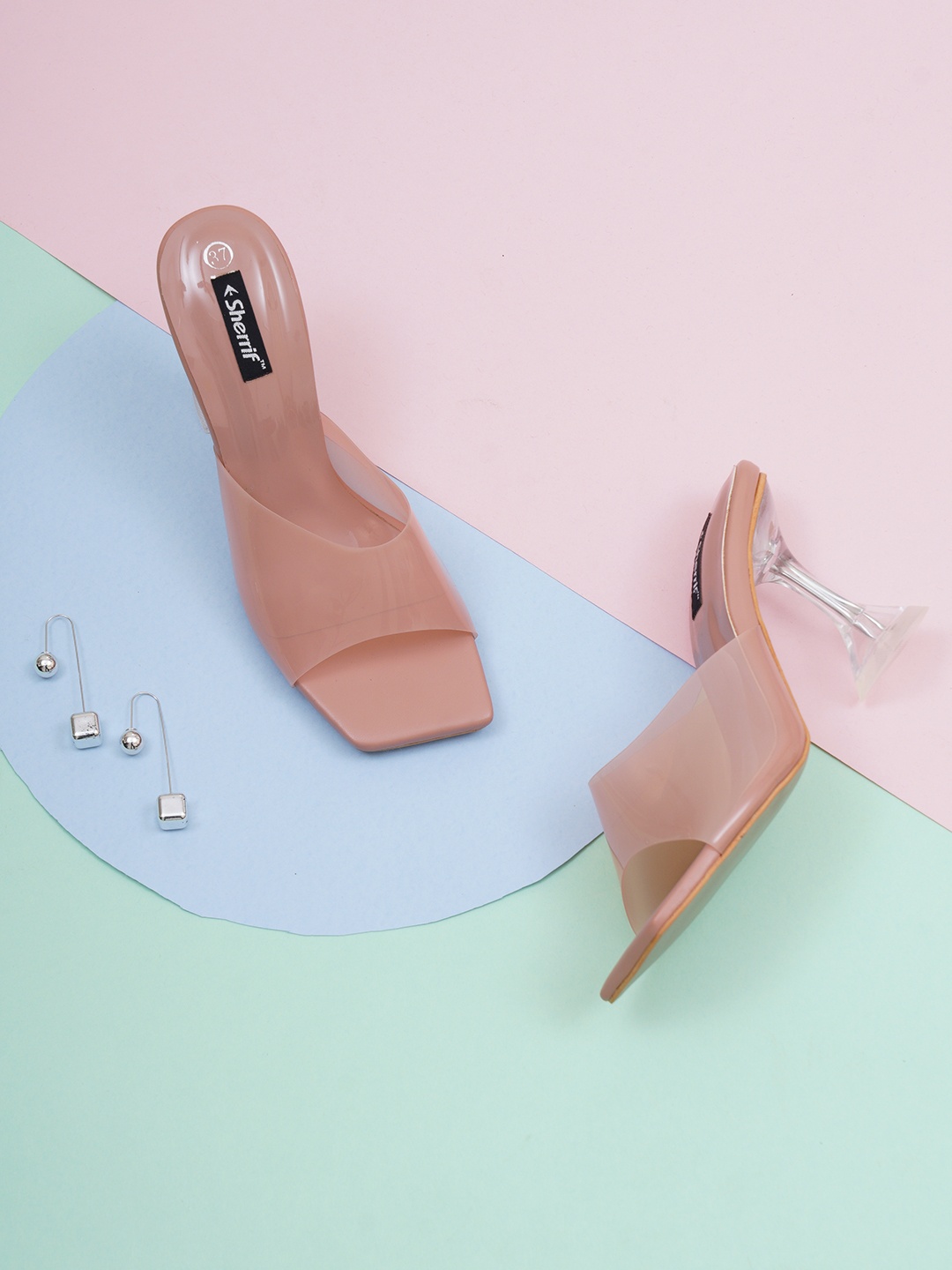 

Sherrif Shoes Pink Party Block Sandals