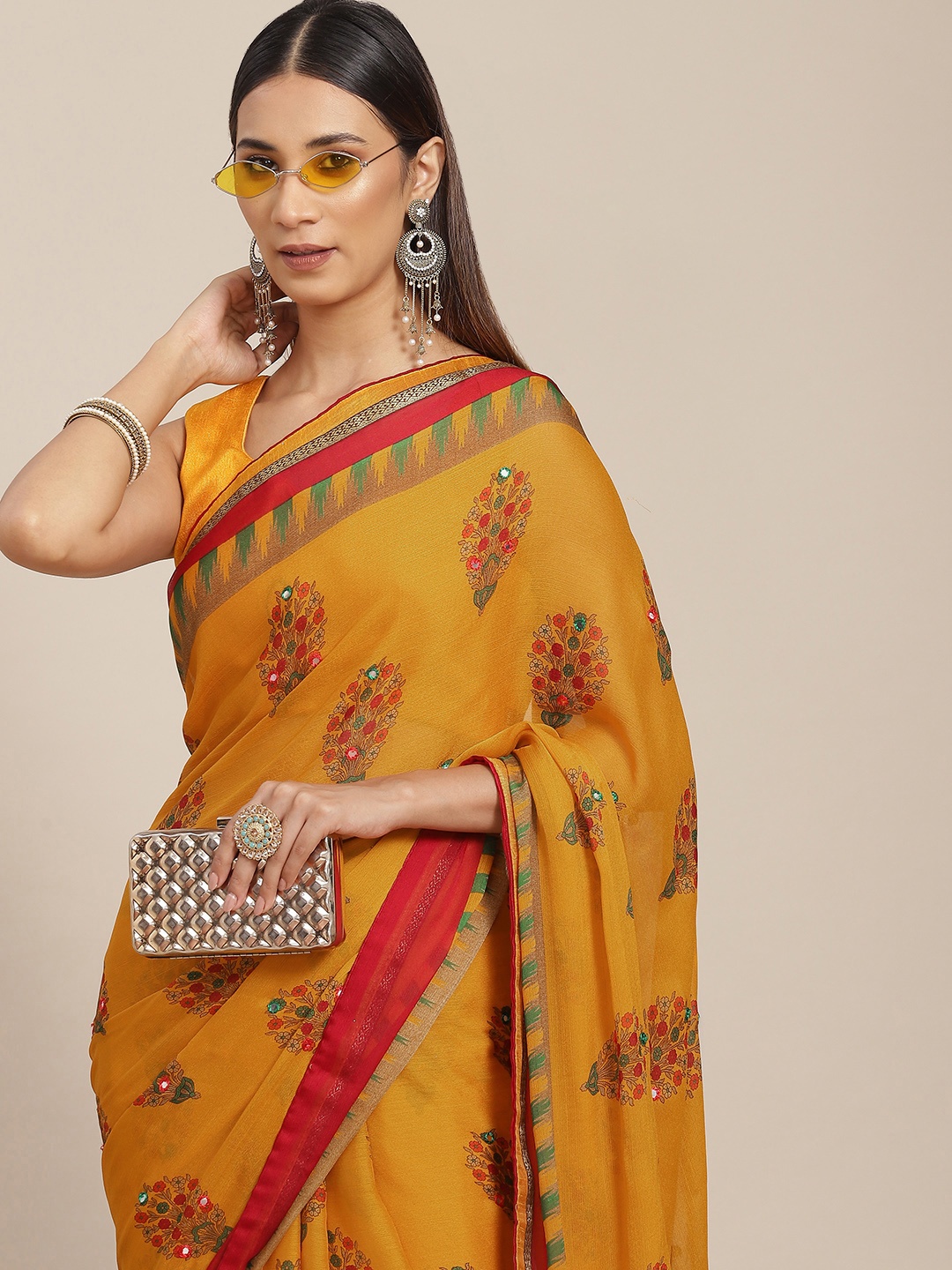 

SAARYA Woman Yellow Saree
