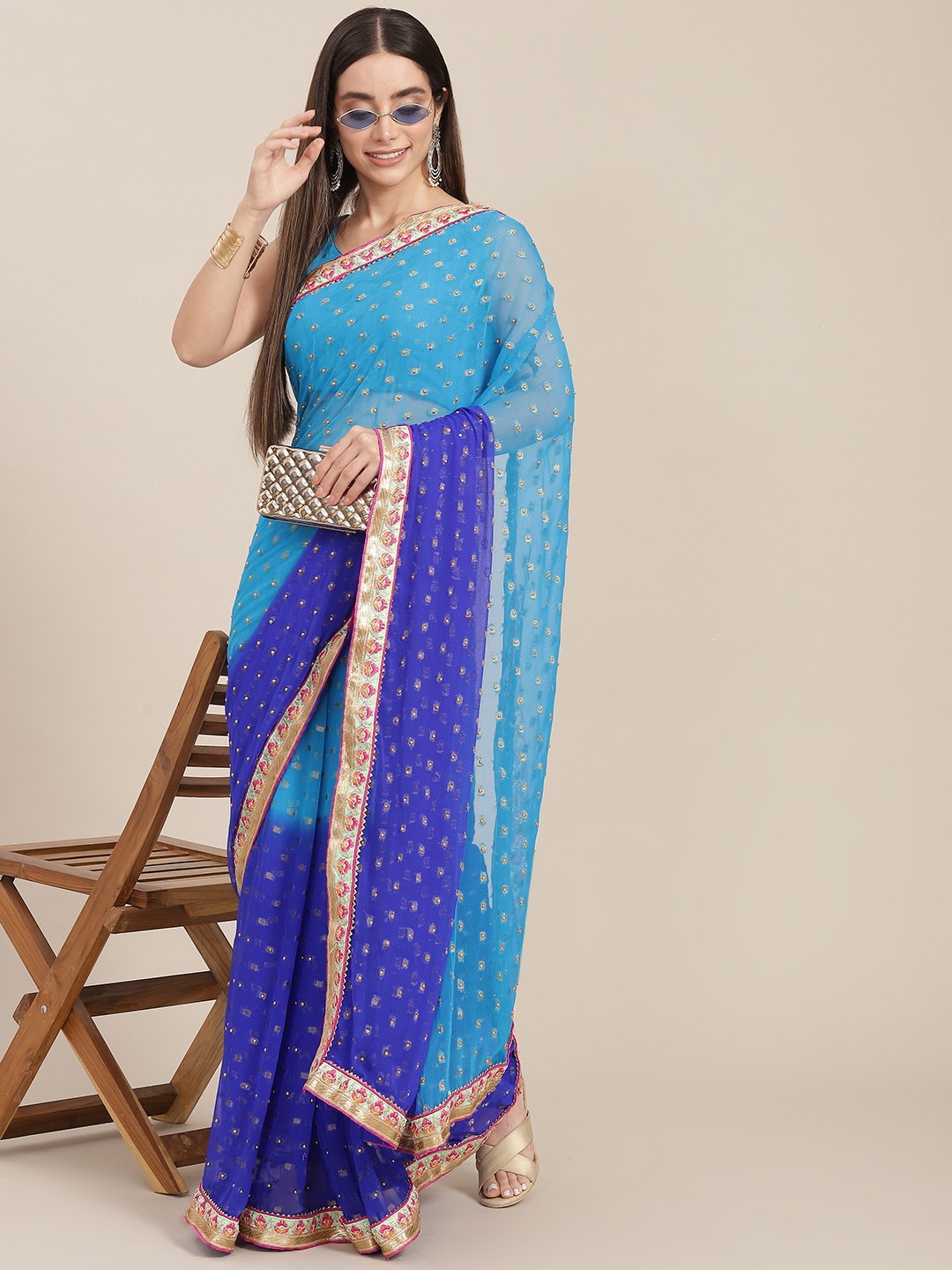 

SAARYA Woman Blue Saree