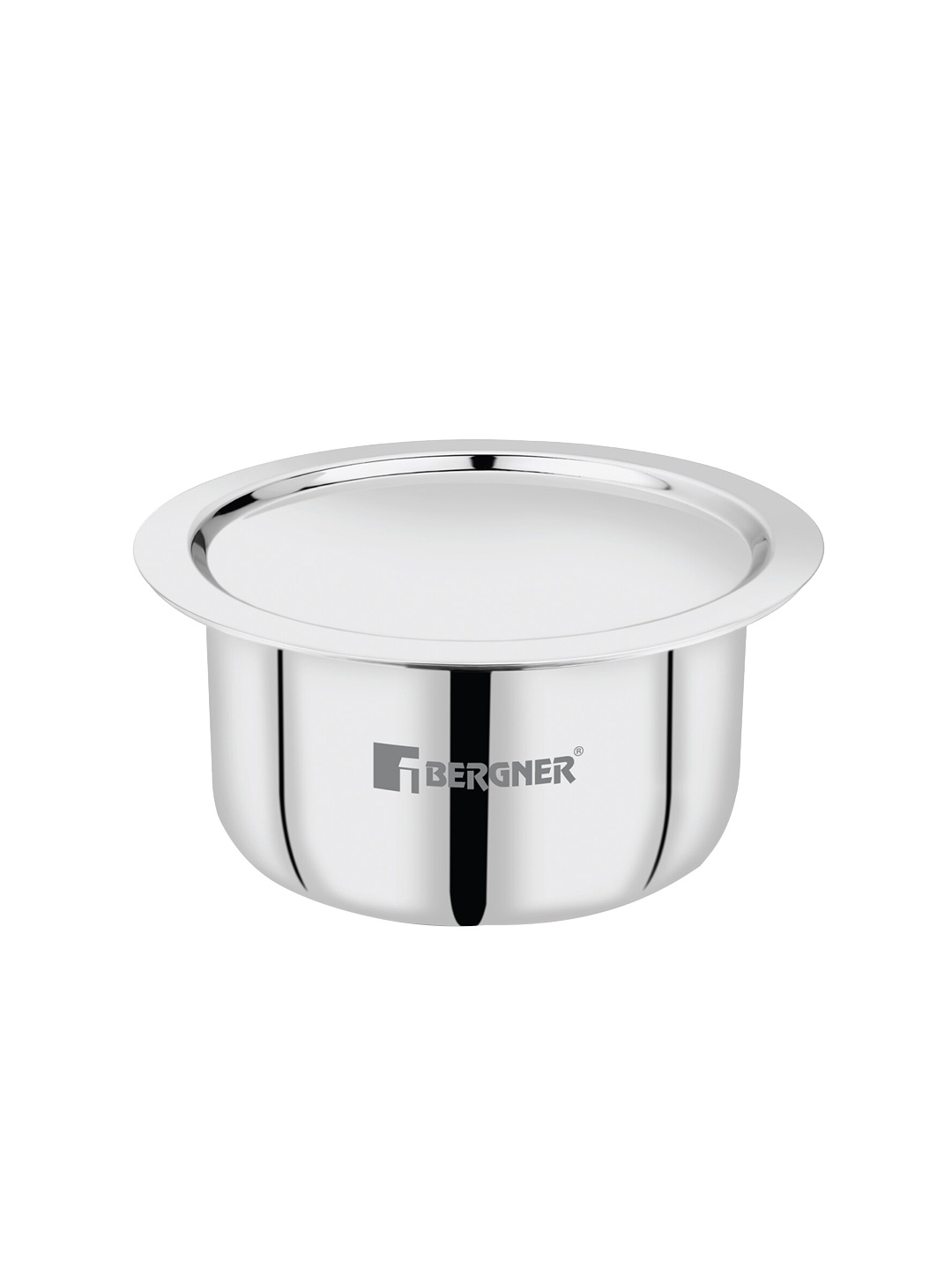 

BERGNER TriPro Tri-Ply Induction Bottom Stainless Steel Tope with Steel Lid 5.8L, Silver