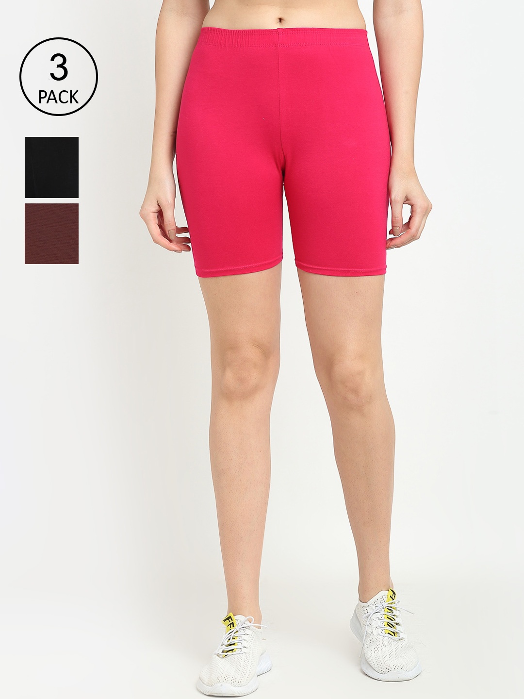

GRACIT Women Black Cycling Sports Shorts