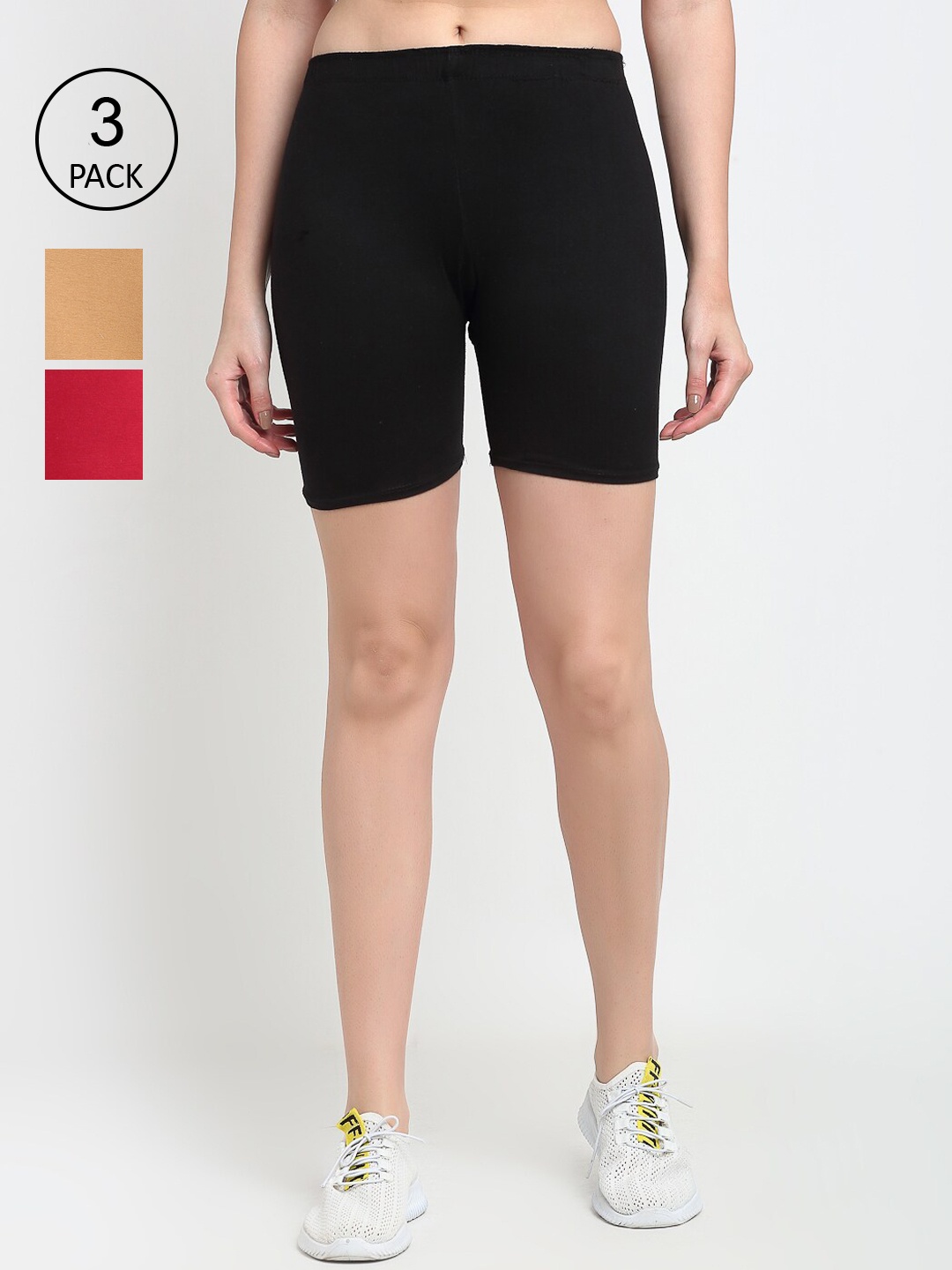 

GRACIT Women Black Cycling Sports Shorts