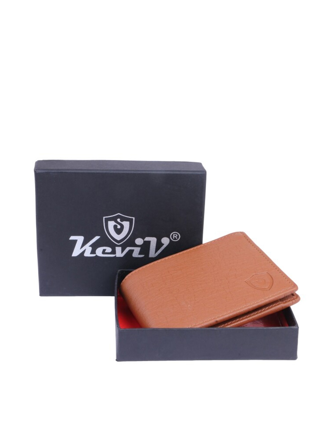 

Keviv Men Tan Leather Two Fold Wallet