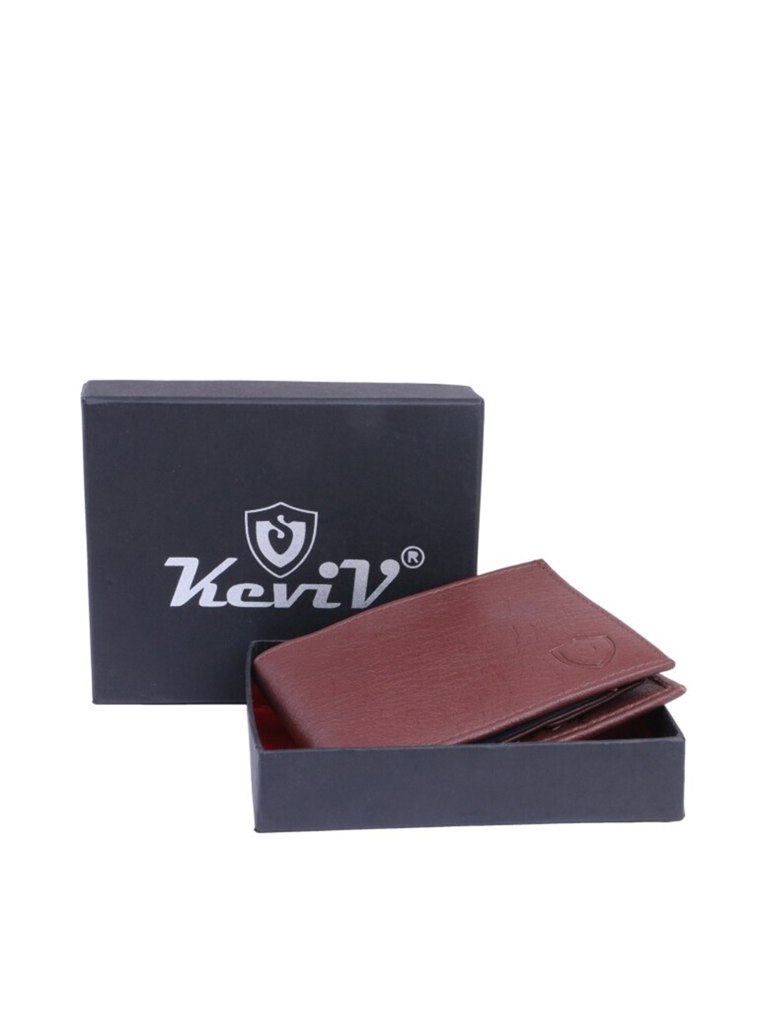 

Keviv Men Brown Leather Two Fold Wallet