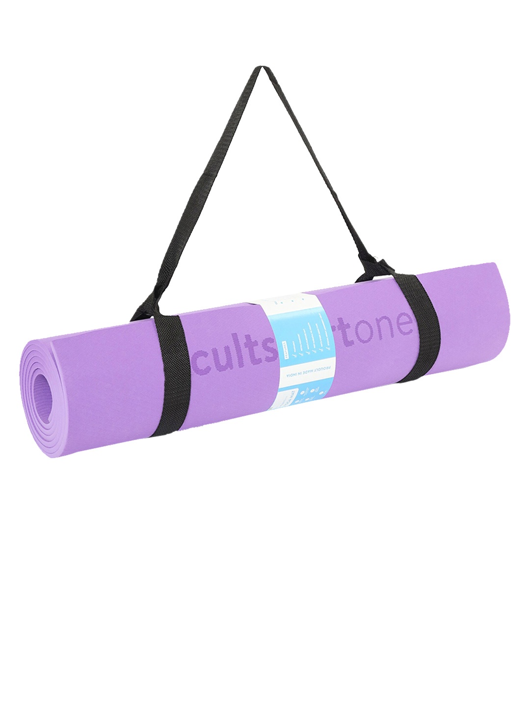 

cultsportone Purple Solid Yoga Mat