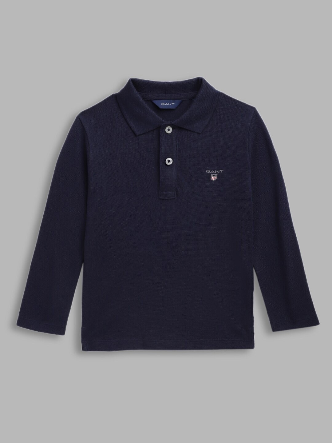

GANT Boys White Polo Collar T-shirt