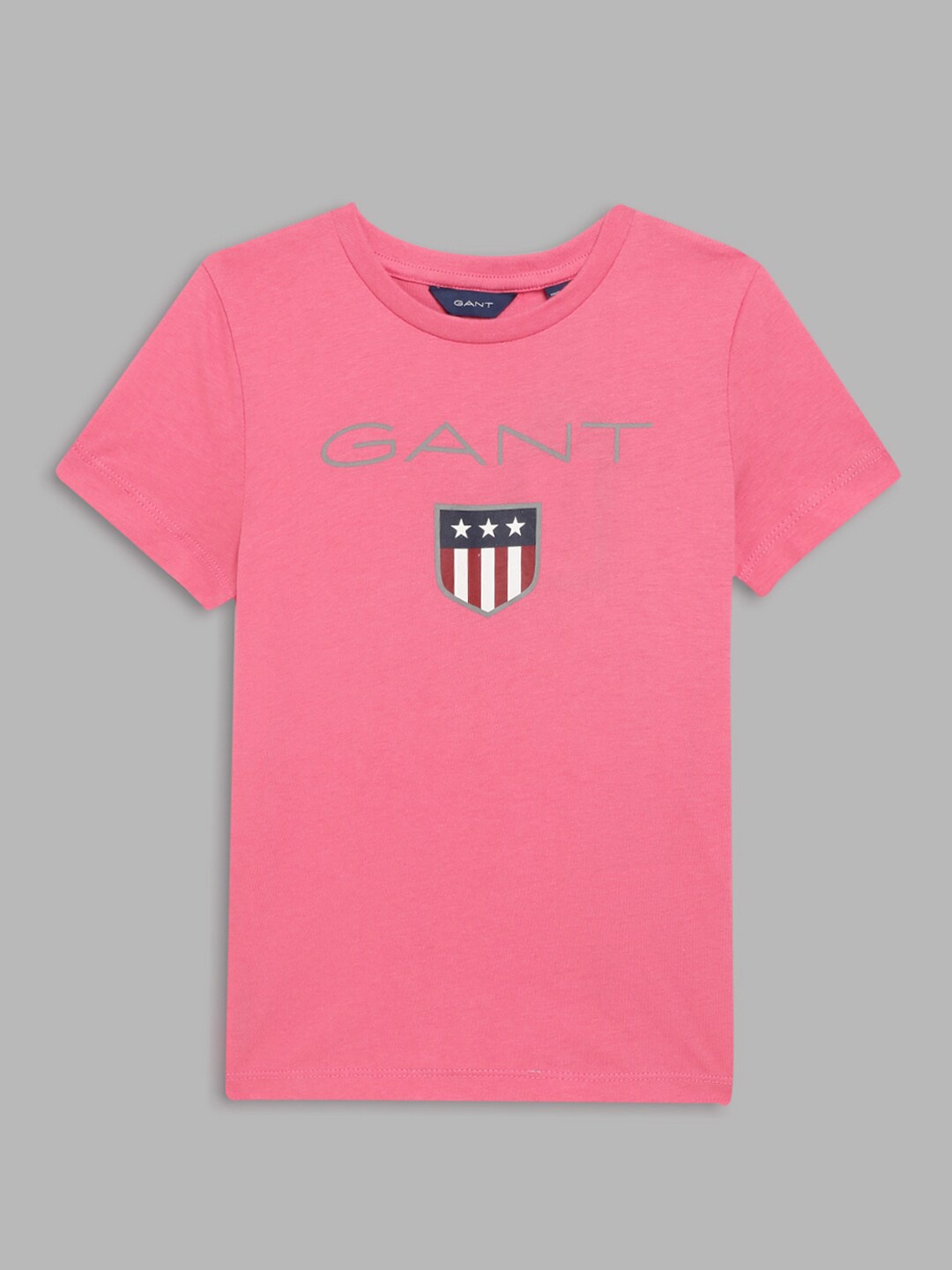 

GANT Boys Grey Typography Printed Cotton T-shirt