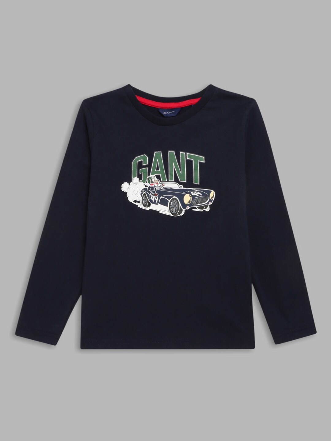 

GANT Boys Grey Typography Printed Cotton T-shirt