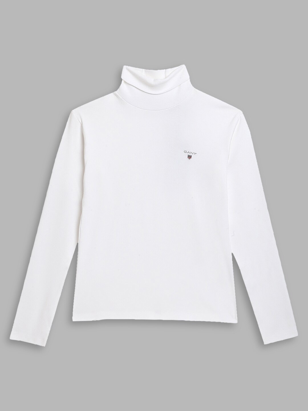 

GANT Boys Black High Neck Slim Fit Cotton T-shirt