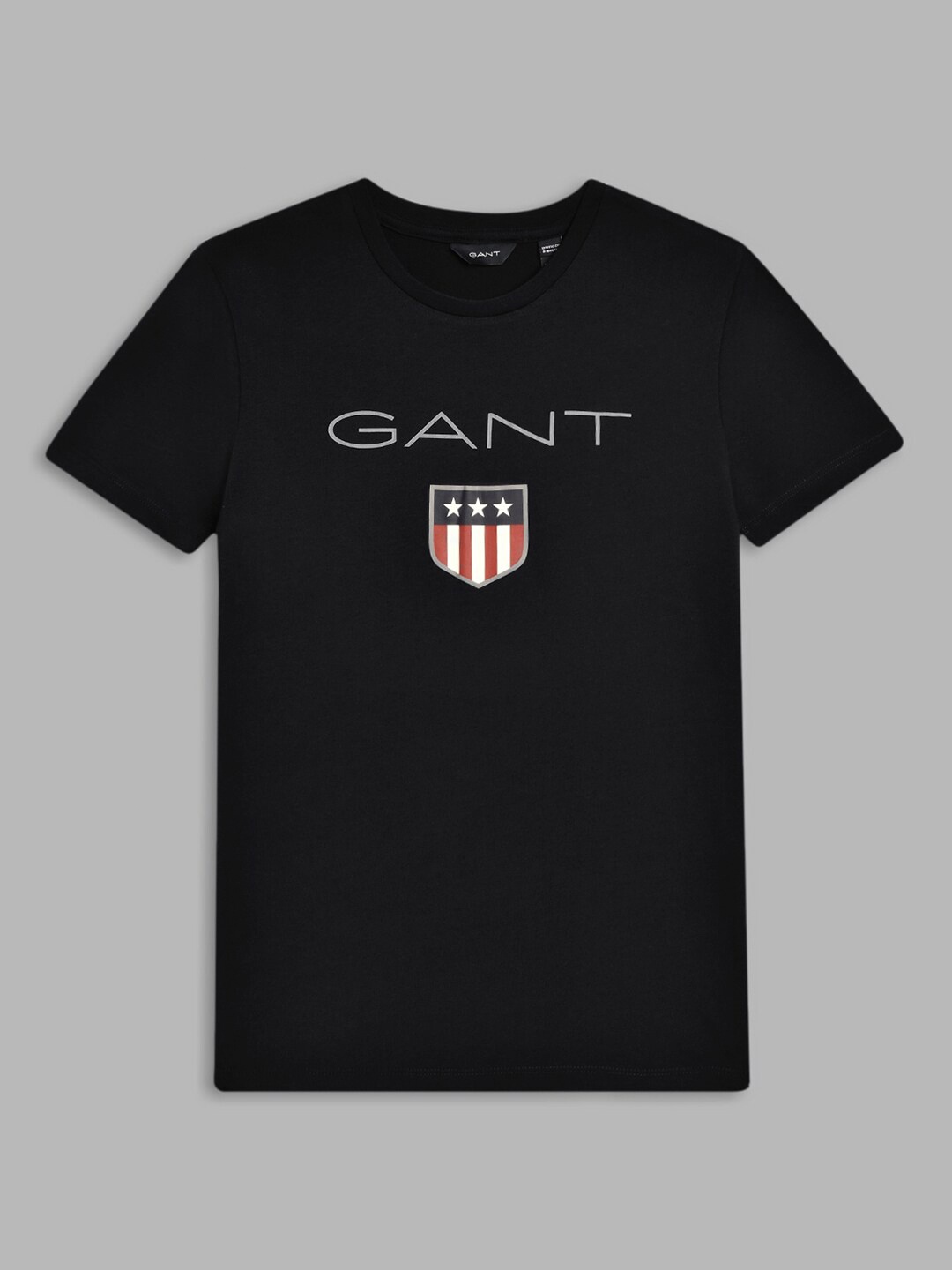 

GANT Boys Black Typography Printed T-shirt