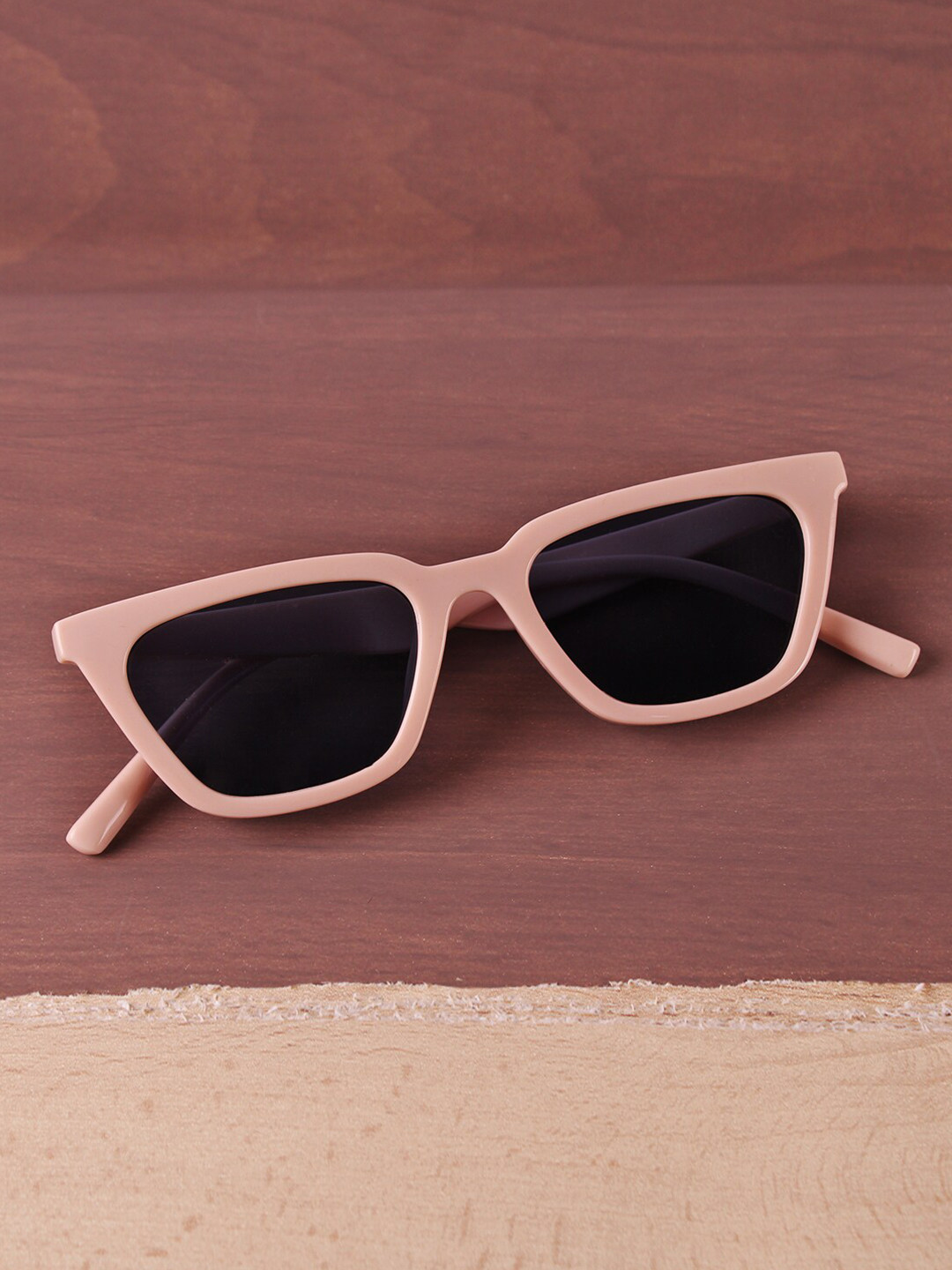 

QUIRKY Unisex Black Lens & Pink Square Sunglasses with UV Protected Lens