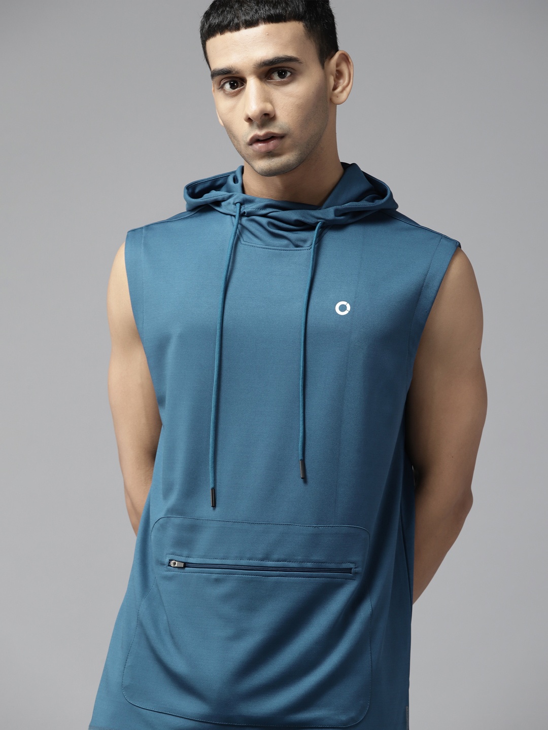 

PROWL by Tiger Shroff Men Teal Blue Hooded Sweatshirt