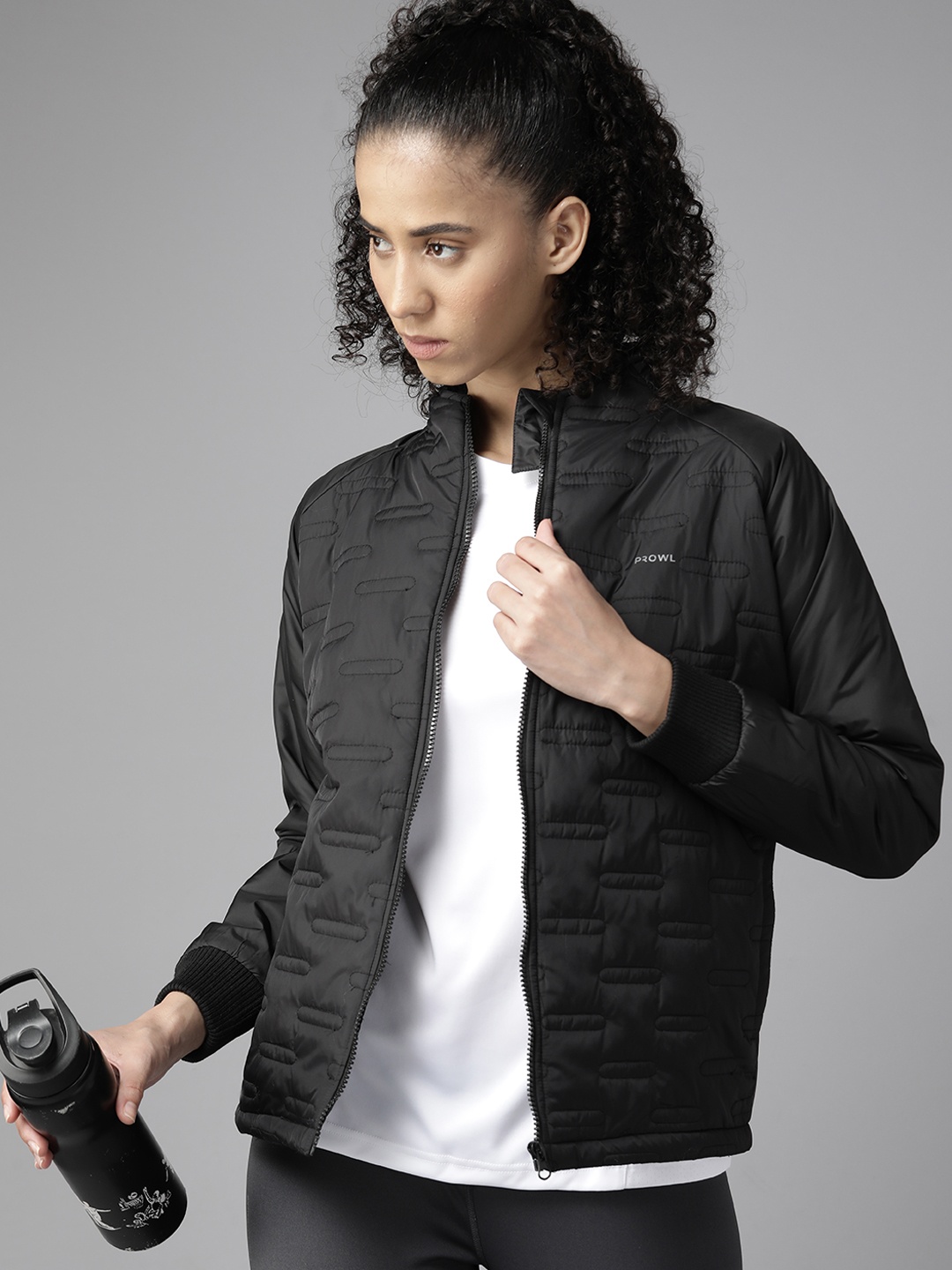 PROWL by Tiger Shroff Women Black Training Sporty Jacket