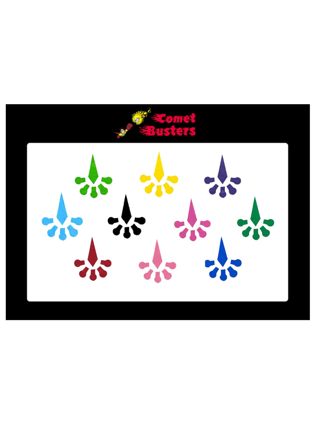 

Comet Busters 10 Pcs Multicolored Bindi, Multi