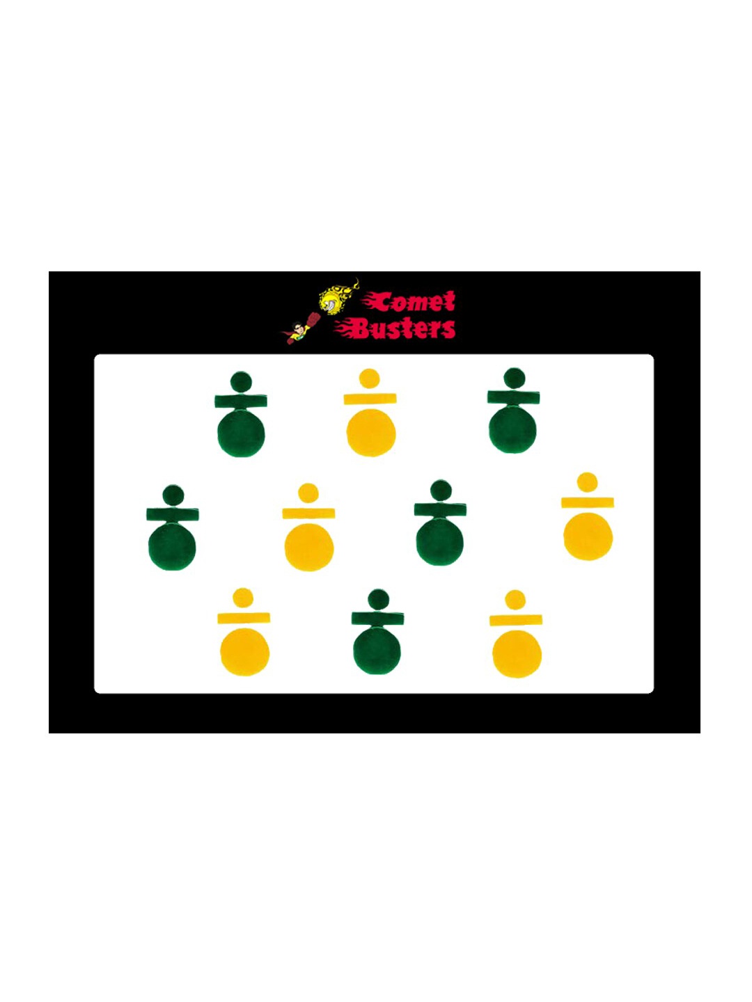 

Comet Busters Yellow & Green Set Of 12 Bindi Sindoor