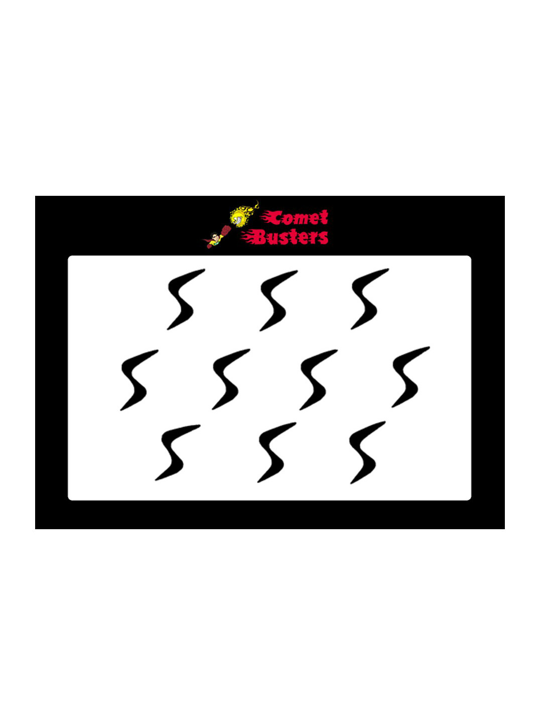 

Comet Busters Black Set Of 10 Bindi Sindoor