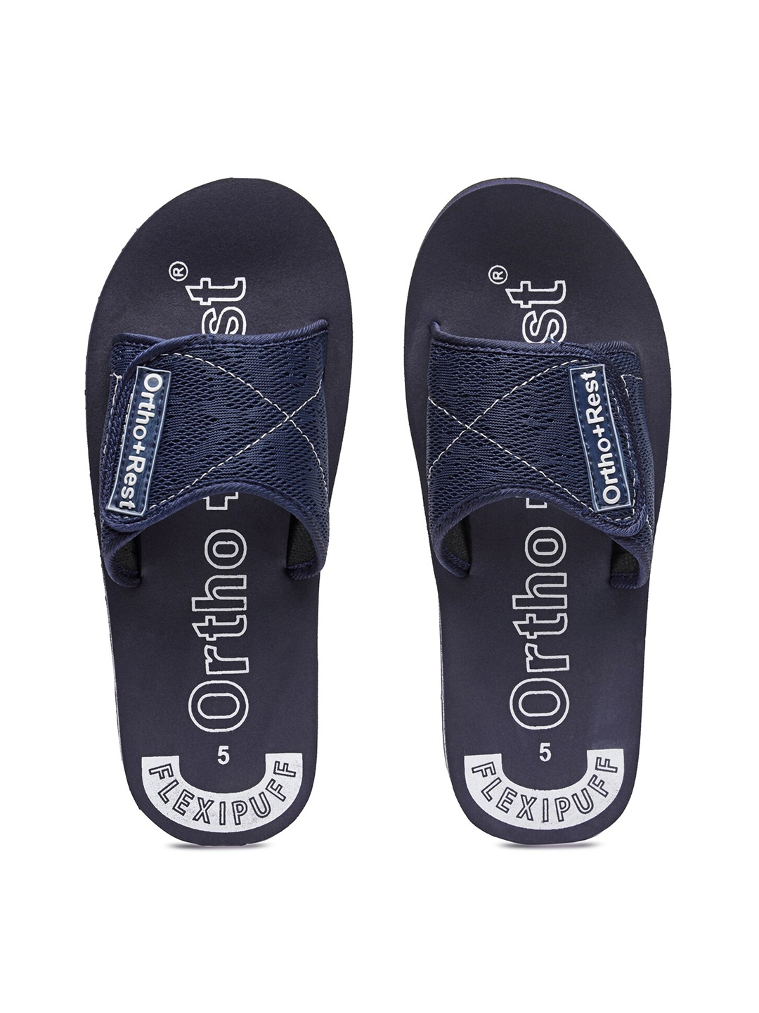 

Ortho Rest Women Blue & White Printed Sliders