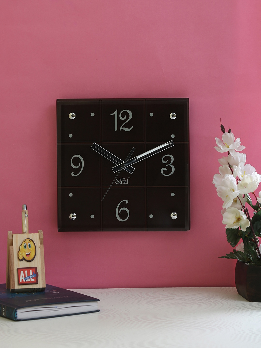 

Safal Brown Dial Wooden 23 x 23 cm Analogue Wall Clock