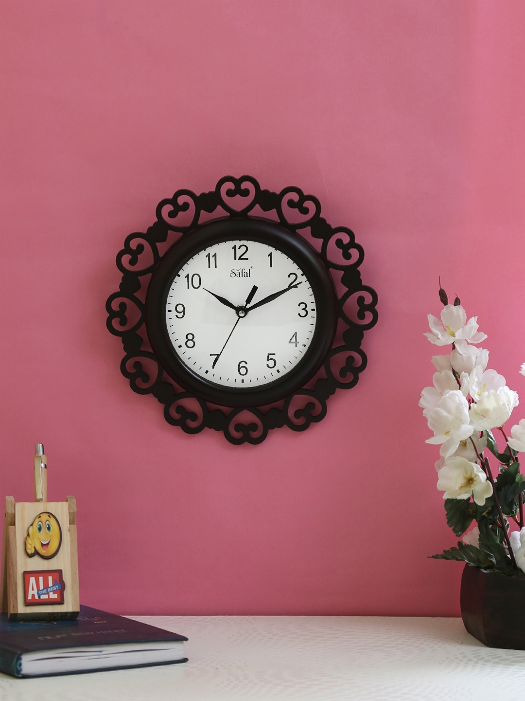

Safal White Dial Wooden 23 cm Analogue Wall Clock
