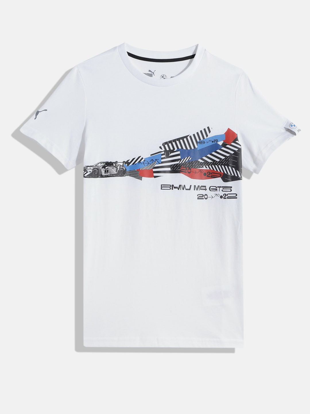 

PUMA Motorsport Kids Pure Cotton Printed T-shirt, White