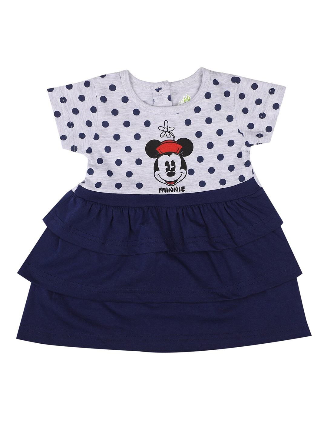 

Bodycare Girls Minnie Mouse Printed Layered Dress, Grey