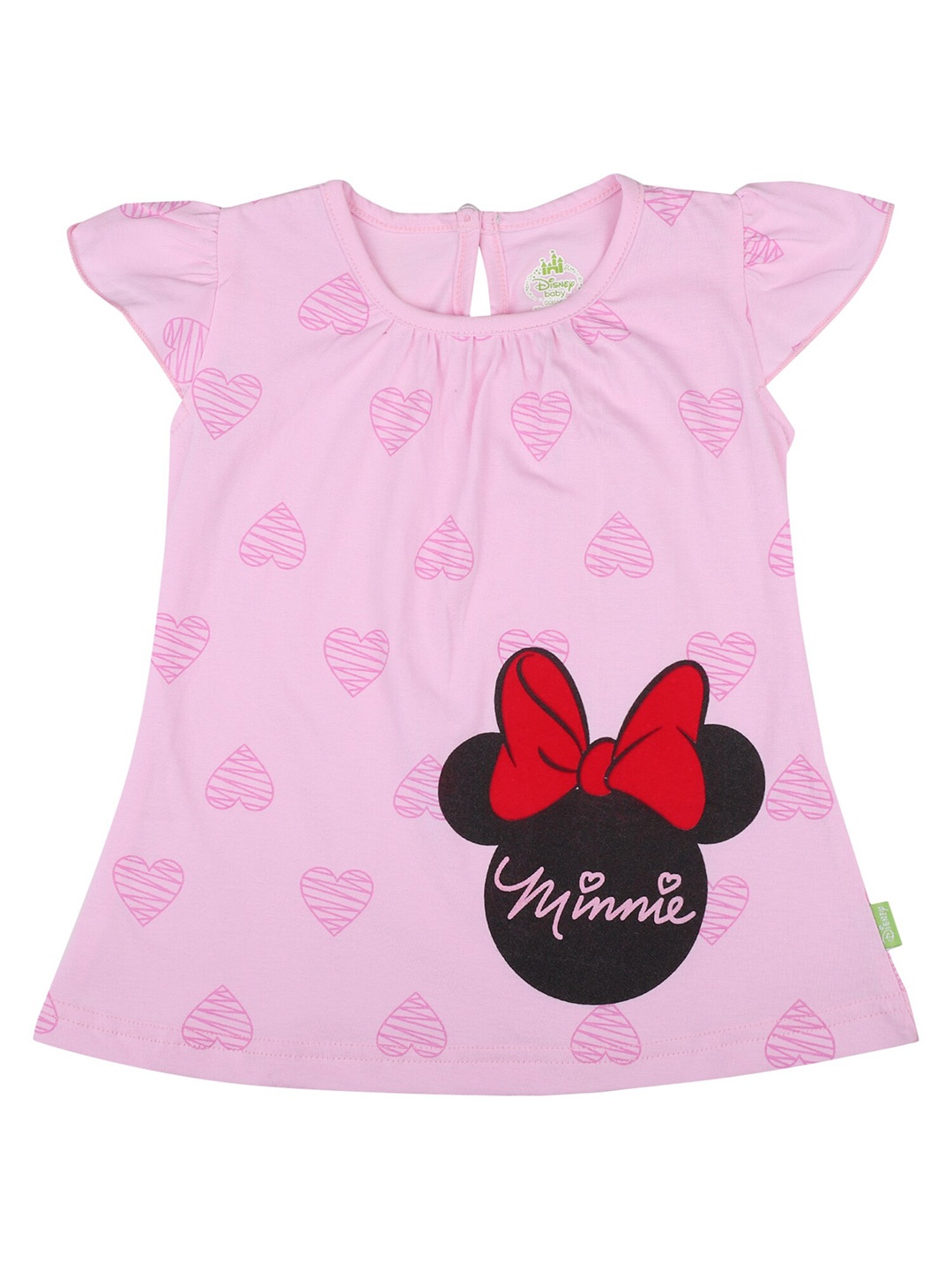 

Bodycare Pink Minnie Mouse Printed A-Line Dress