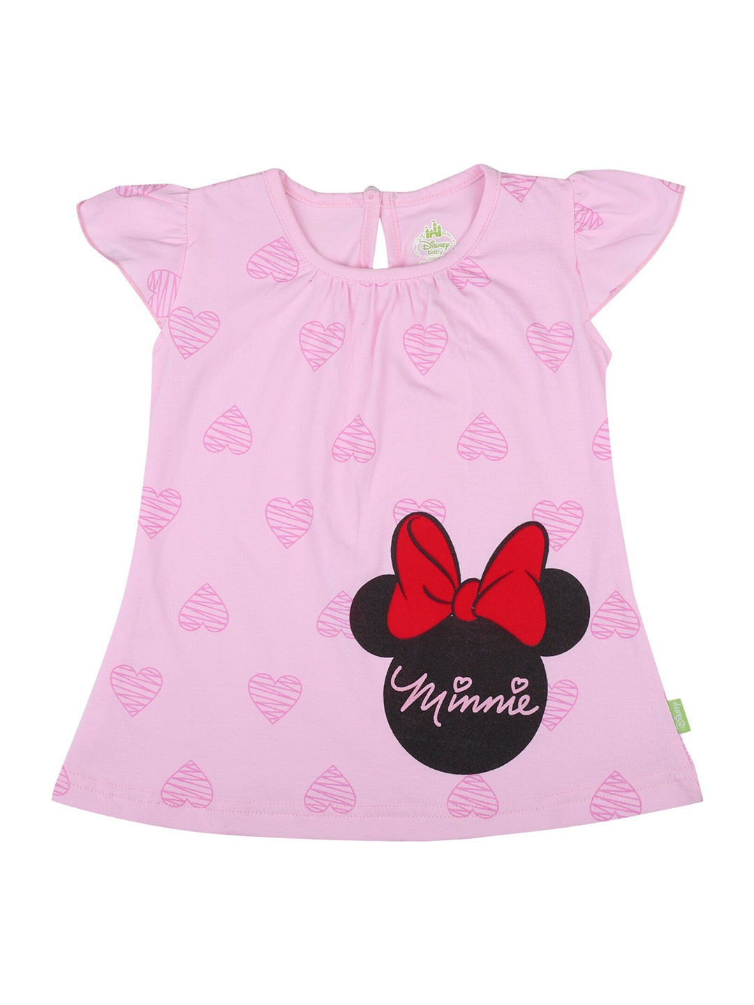

Bodycare Girls Pink Minnie Mouse Printed A-Line Dress
