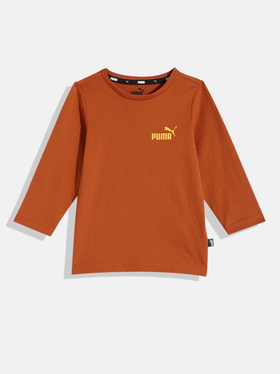 

Puma Kids Brown Solid Pure Cotton T-shirt