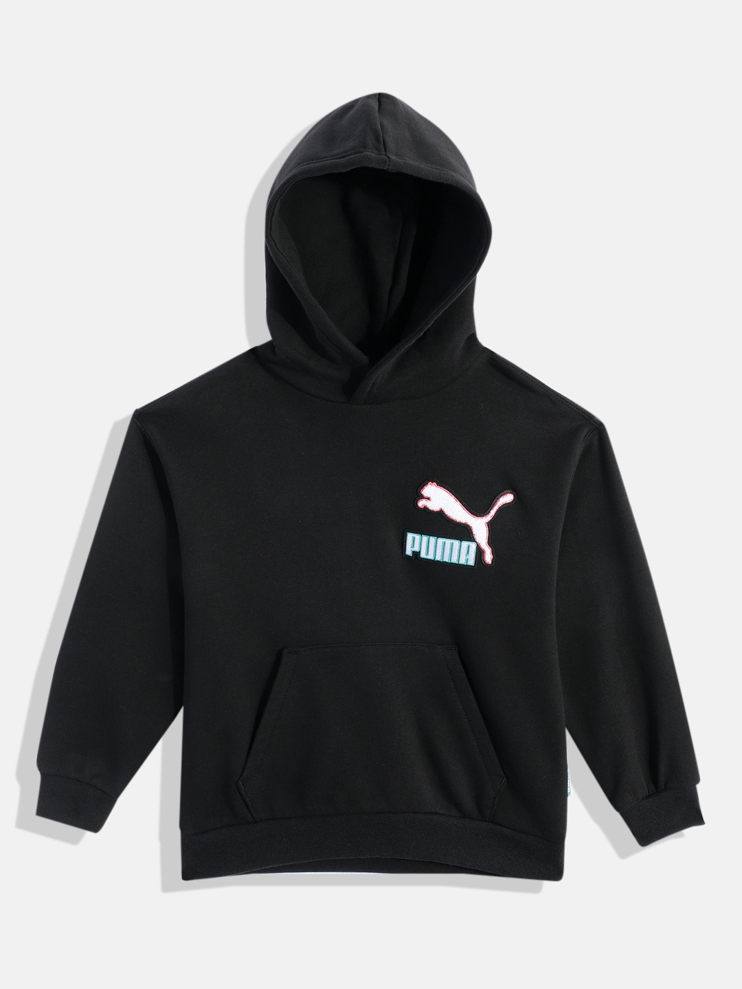 

Puma Boys Black Hooded Sweatshirt