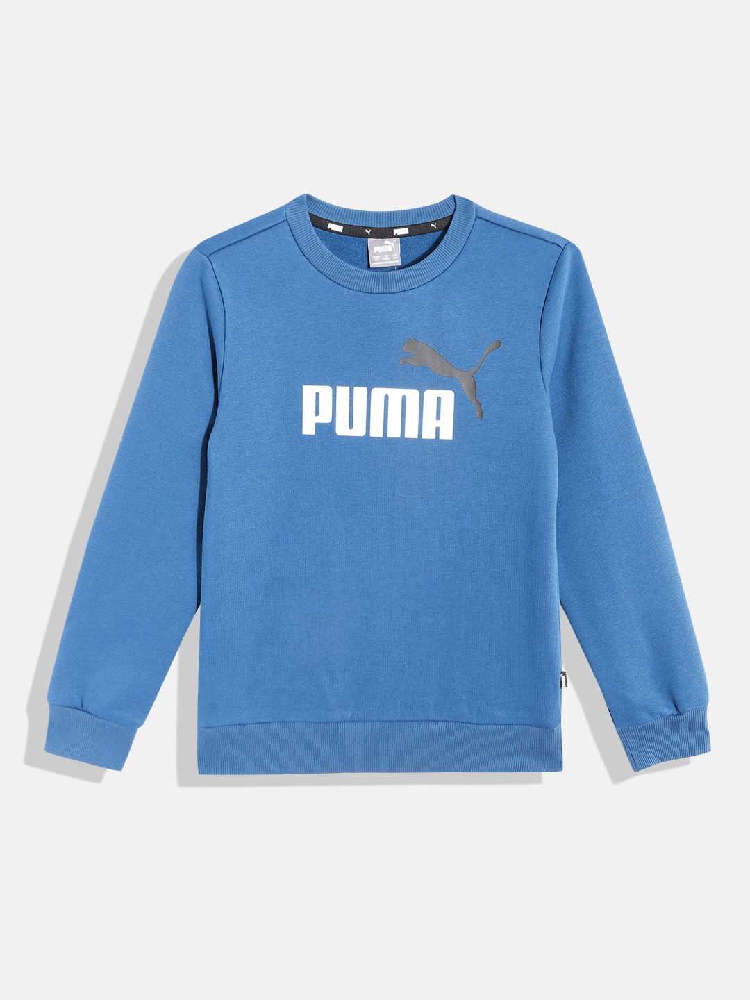 

Puma Boys Brand Logo Printed Essentials Sweatshirt, Blue