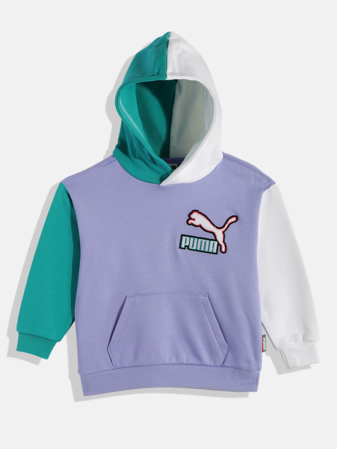 

Puma Boys Blue Fandom Hooded Pure Cotton Sweatshirt