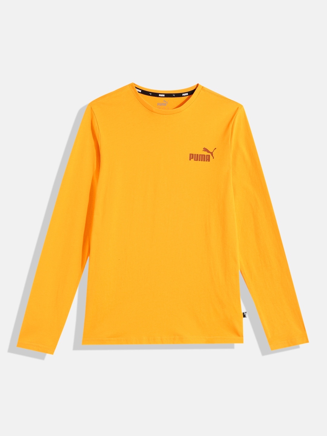 

Puma Kids Yellow Solid Pure Cotton T-shirt