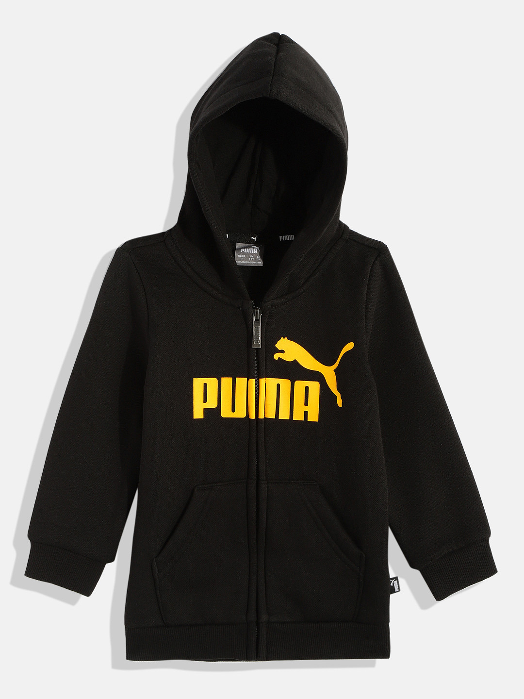 

Puma Boys Black Brand Logo Printed Outdoor Bomber Jacket