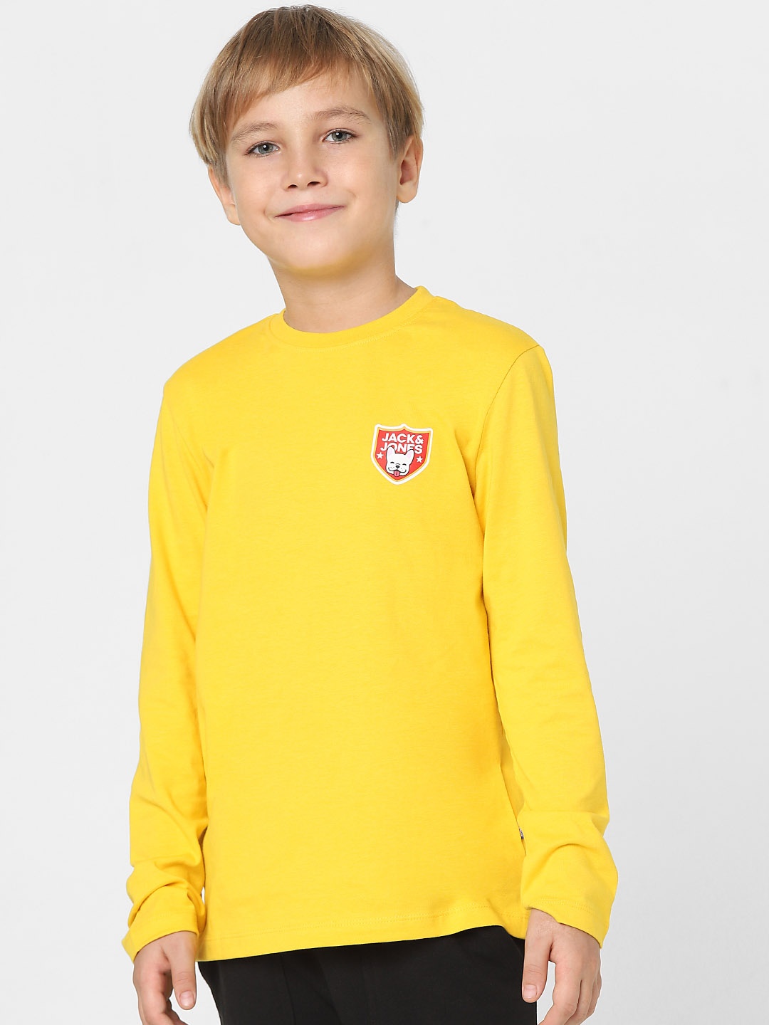 

Jack & Jones Junior Boys Yellow Slim Fit T-shirt