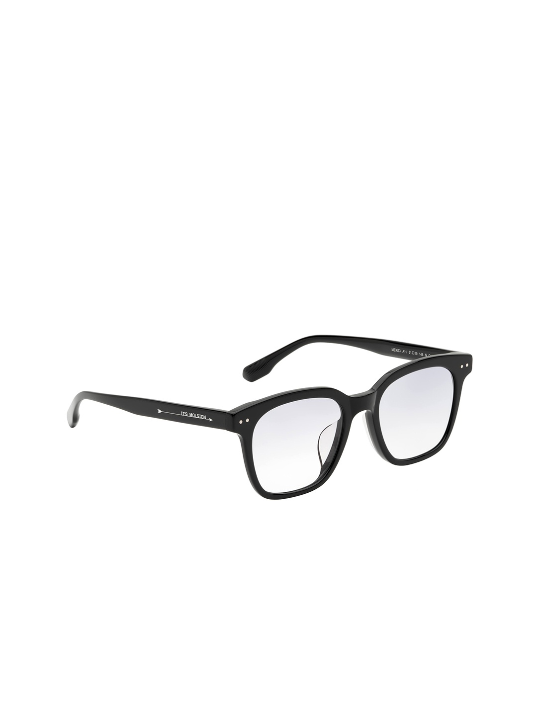 

MOLSION Men Grey Lens & Black Square Sunglasses with UV Protected Lens