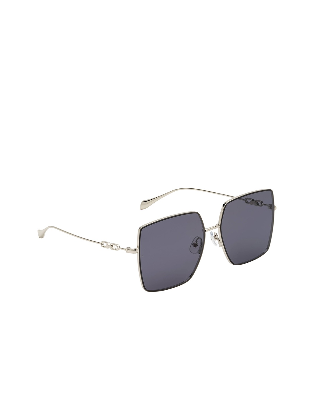 

MOLSION Women Grey Lens & Gold-Toned Oversized Sunglasses with Polarised Lens