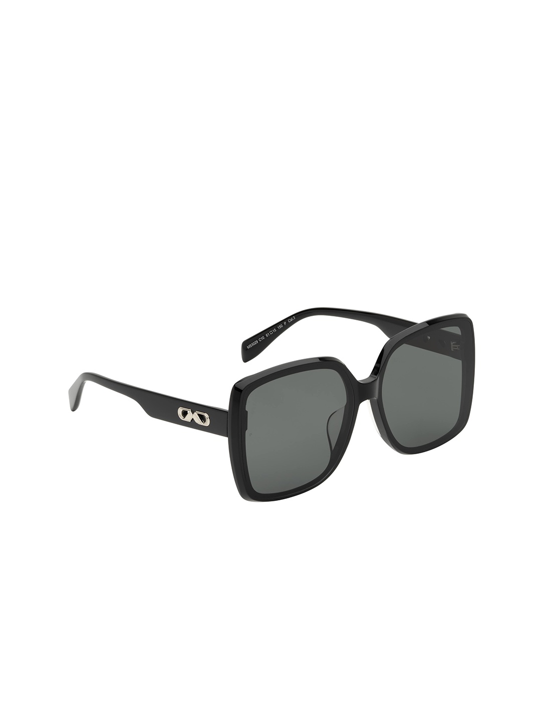 

MOLSION Women Grey Lens & Black Oversized Sunglasses with Polarised Lens