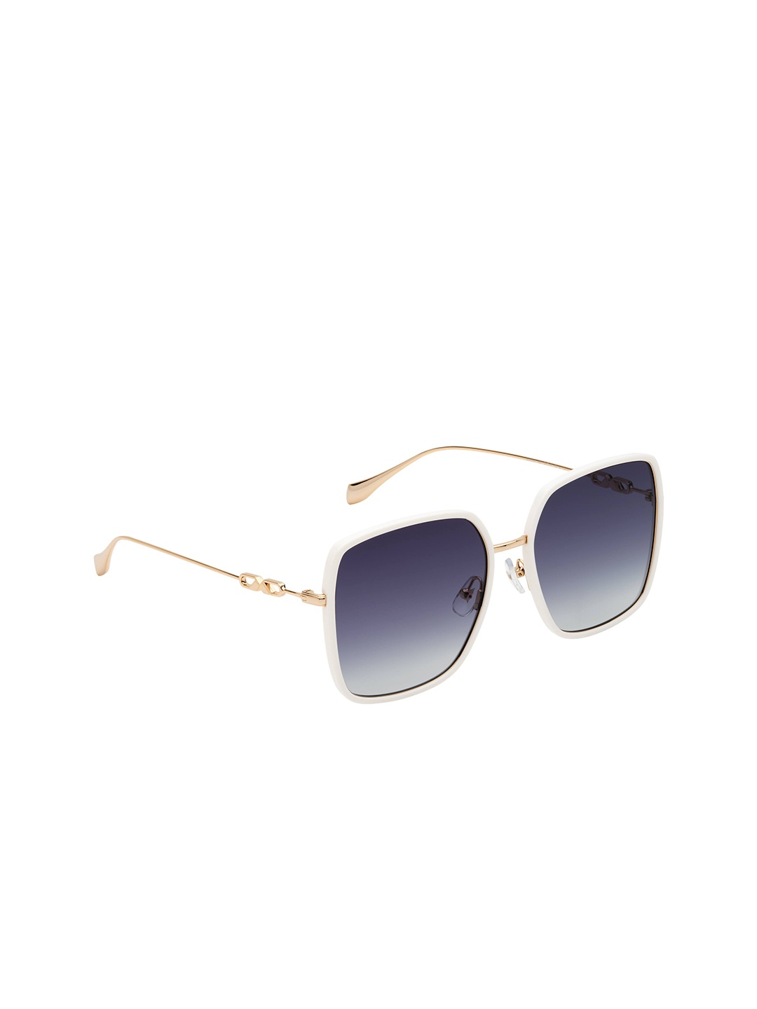 

MOLSION Women Grey Lens & Gold-Toned Aviator Sunglasses with UV Protected Lens
