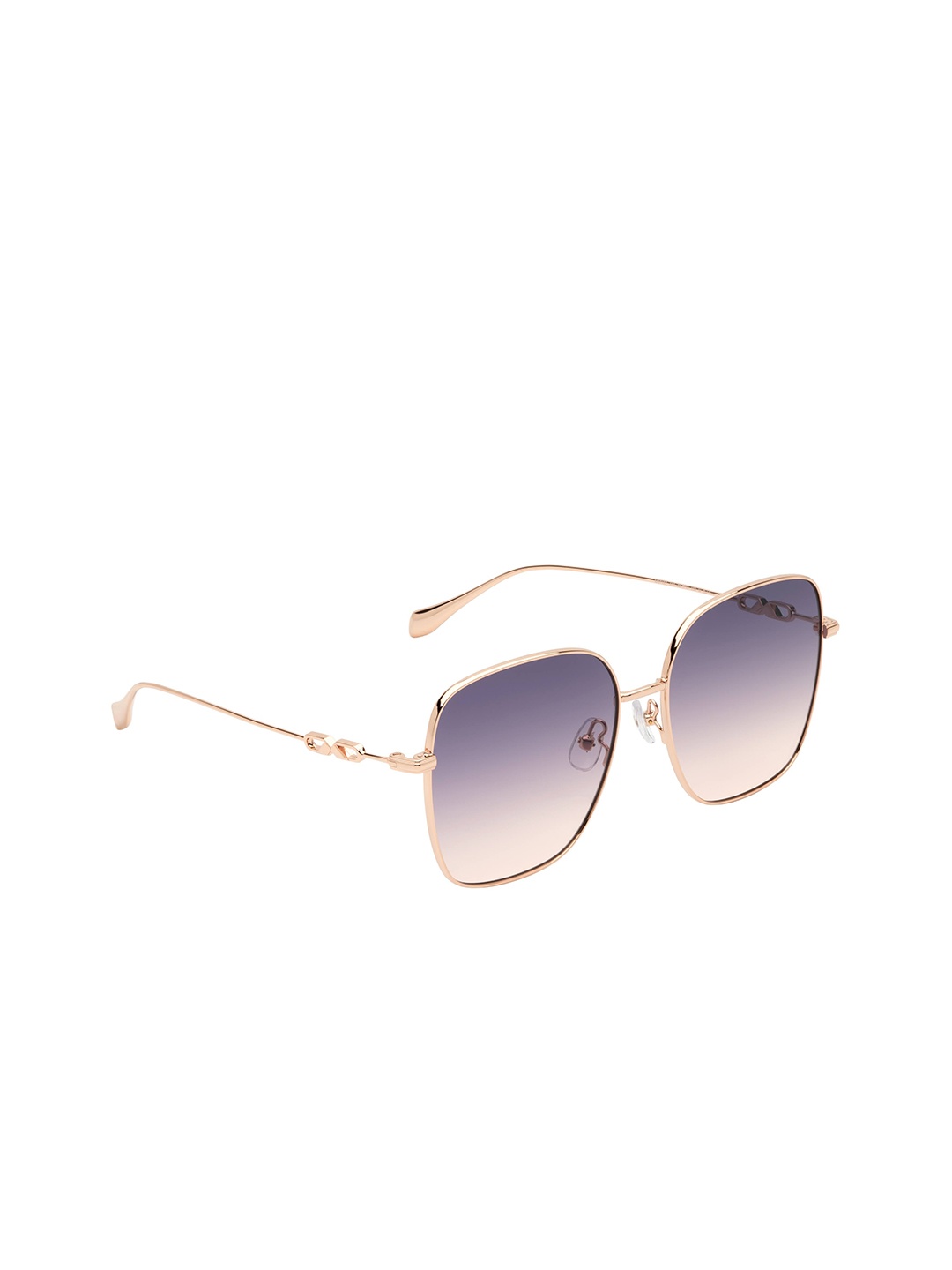 

MOLSION Women Grey Lens & Gold-Toned Square Sunglasses with UV Protected Lens