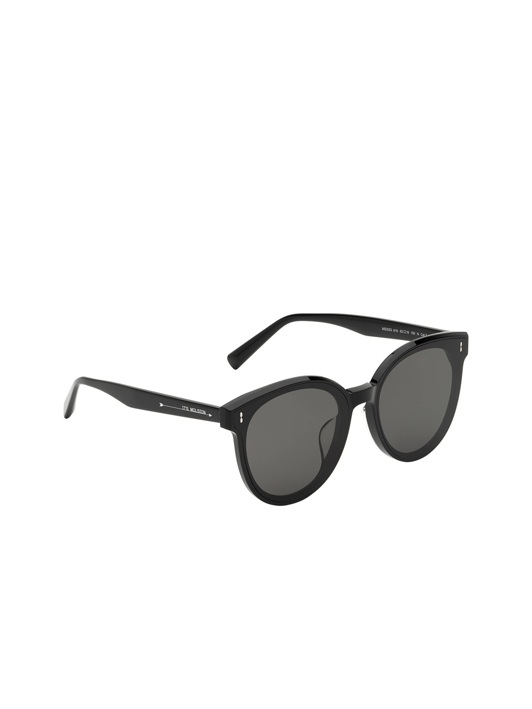 

MOLSION Women Grey Lens & Black Cateye Sunglasses with UV Protected Lens