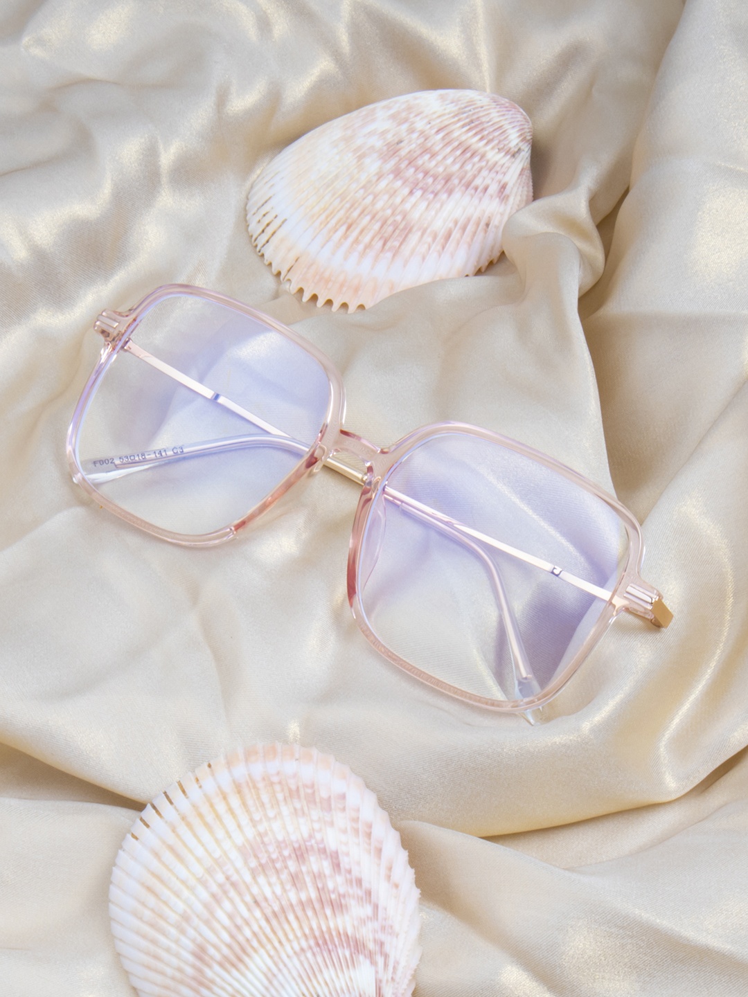 

Ted Smith Unisex Pink Full Rim Wayfarer Frames