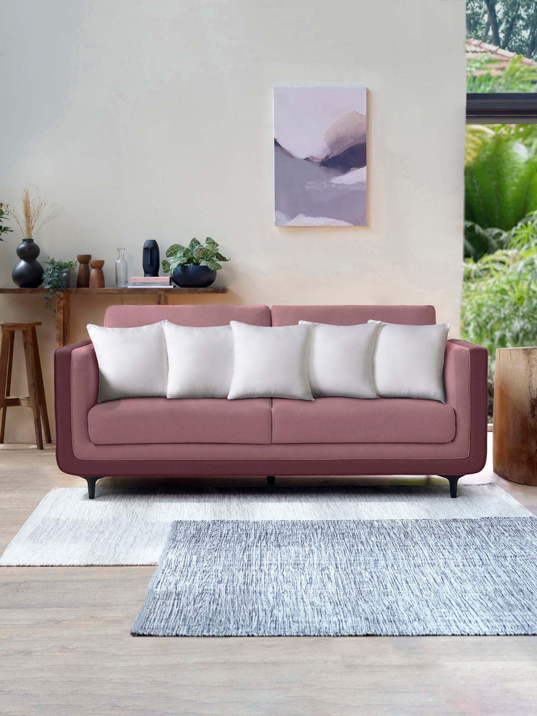 

Sleepyhead Set Of 5 White Solid Cushion Inserts