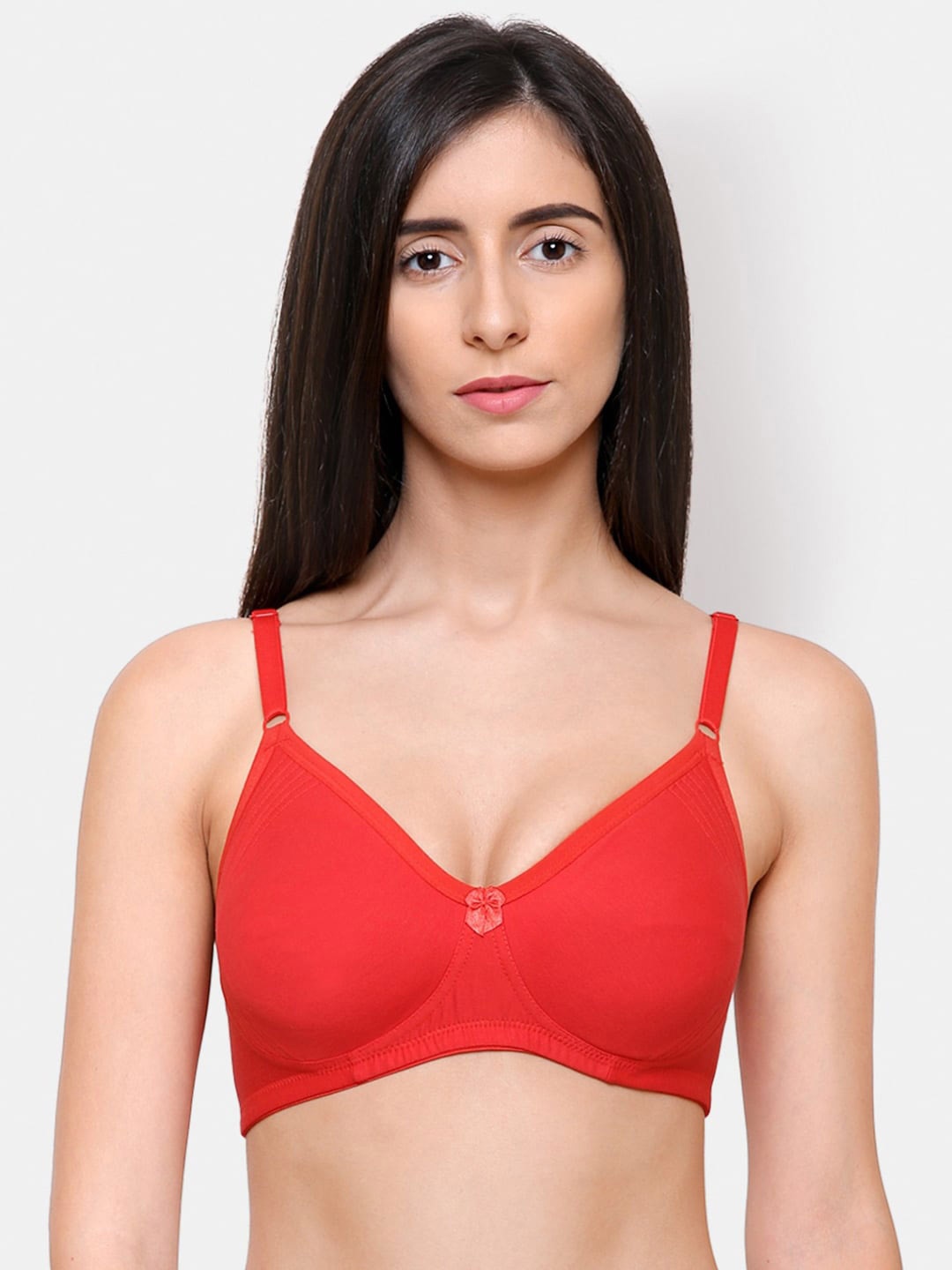 

College Girl Red T-shirt Bra