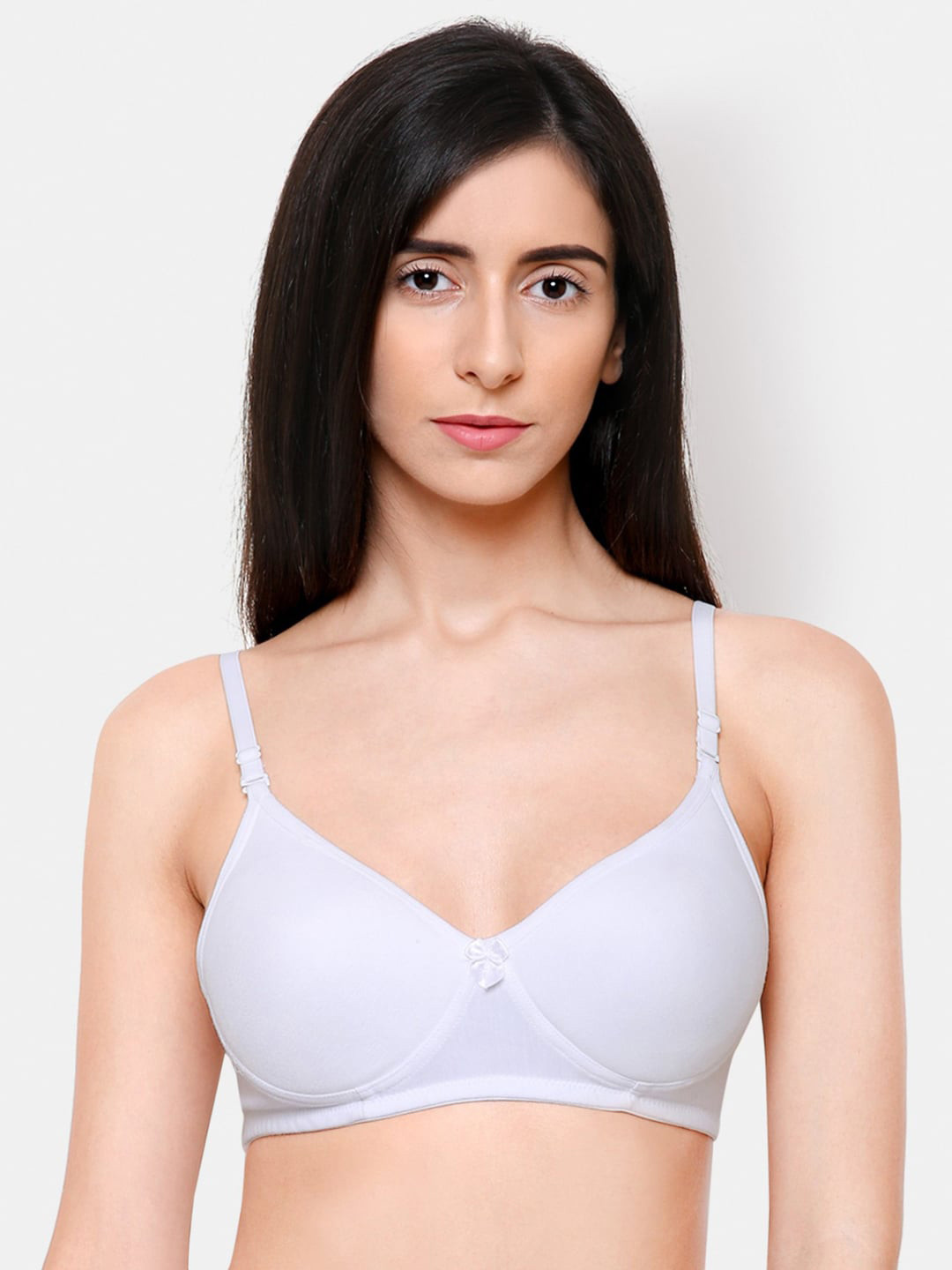

College Girl White Push Up Bra Heavily Padded
