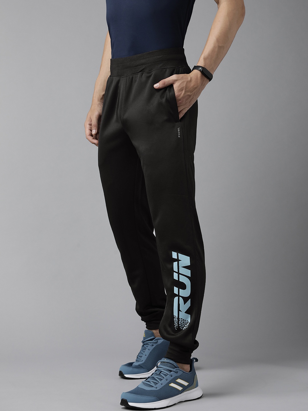 

PROWL by Tiger Shroff Men Black Solid Running Track Pants